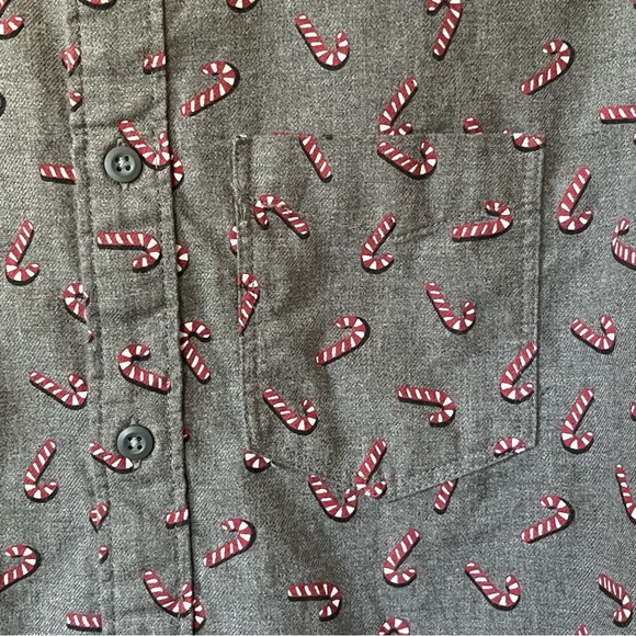 Arrow Blue Jeans Co Flannel Candy Cane Christmas Shirt - Small - Picture 6 of 10